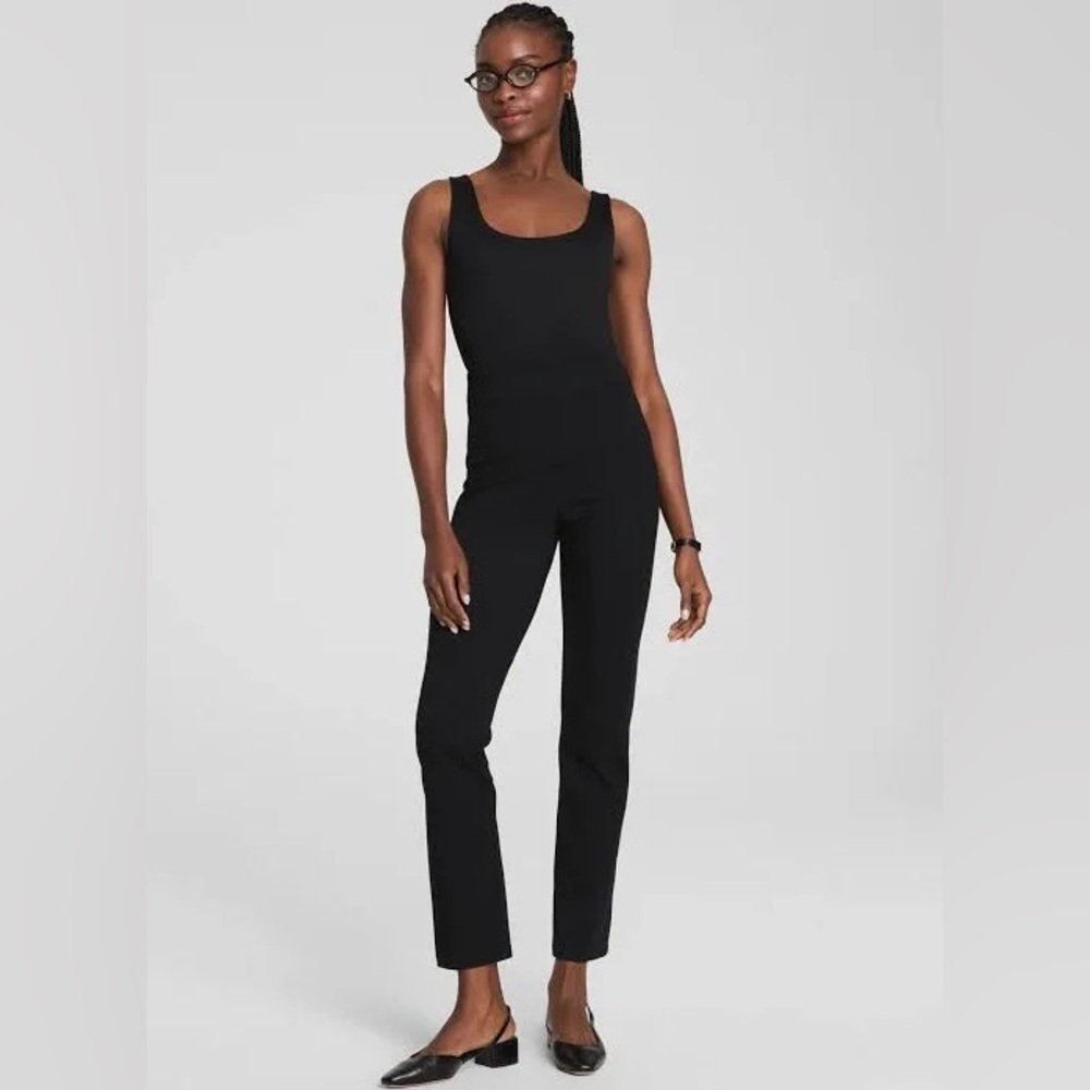 Spanx The Perfect Fit Ponte Slim Straight Pant, size Small Black